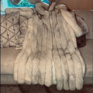 Real full length fox jacket